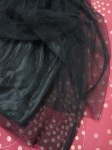 Elegant Black Tulle Dress