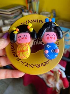 Cute Clay Magnets n  Paper Clips (Set of 3)