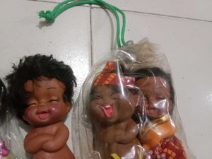 Set of 4 Vintage Baby Dolls