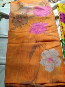 Vibrant Floral Print Sarees combo