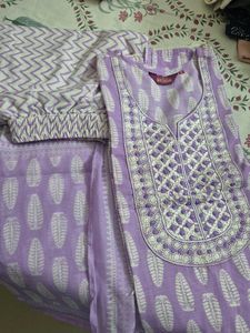 Beautiful Lavender Kurta Set