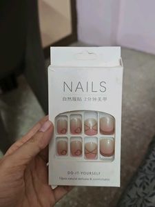Cute Heart Press-On Nails