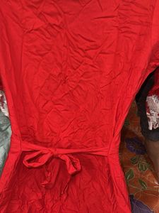 Red &amp; White Floral 👗 dress