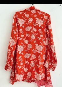 Chic Floral Print Kurta Set