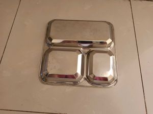 Unused Stainless Steel Thali Plate