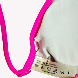 Hot Pink Triangle Bikini Top L / 38 🆕