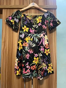Floral Off-Shoulder Mini Dress