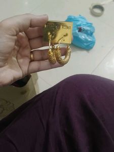 Gold Textured Hoop Earrings