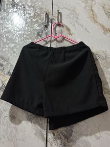 Asymmetrical Black Mini Skirt