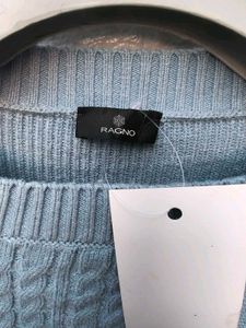 New with tag Korean Blue Cozy Cable Knit Sweater