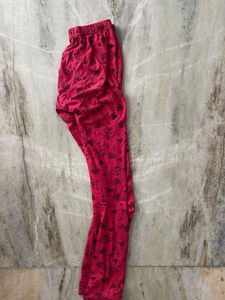 Red Patterned Leggings