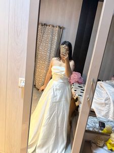 Elegant White Bridal gown 🎀🩷🧚🏻‍♀️