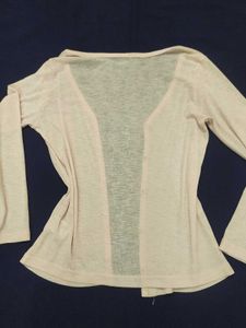 Lightweight Mesh Pink Cardigan Top