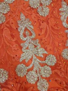 Orange Embroidered Lehenga Choli