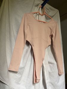 H&amp;M Ribbed Long Sleeve Bodysuit