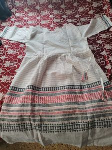 Handcrafted Katha (Kantha) Stitch Pure Cotton Dres