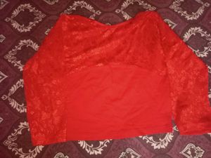 Red blouse