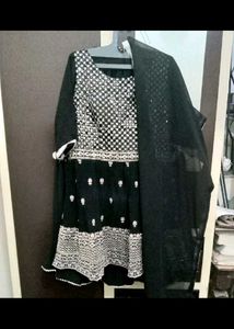 DIWALI OFFER heavy stone worked frock sharar