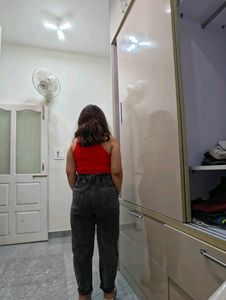 Zara Faded Black Mom Jeans
