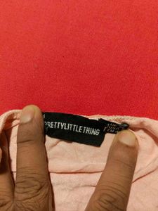 PrettyLittleThing Peach Cami Top