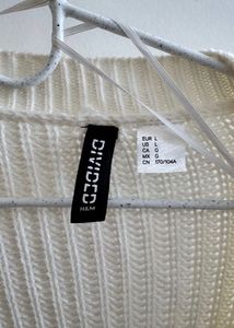 H&amp;M - cream knit cropped cardigan