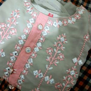 Embroidered Kurta Set with Dupatta