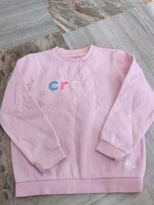 Crocs Pink Sweatshirt