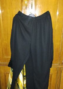 Elegant Black Kurta with Scarf