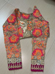 Embroidered Floral Blouse &amp; duppata