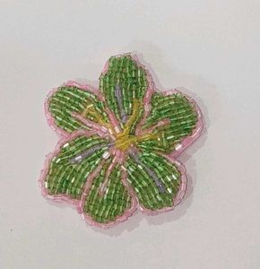 Handmade Beaded Flower Brooch
