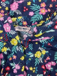 Floral Designed Beautiful Frock
