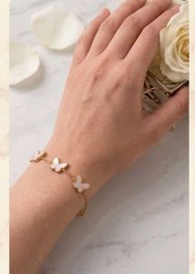 Cute Soft Pink Butterfly Bracelet