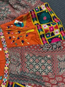 Beautiful orange &amp; Purple Lehenga Choli Set