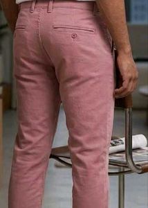 Men's Premium Mauve Pink Chinos / Slim Fit Trouser