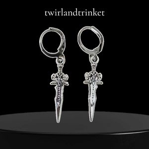 Edgy Sword Dangle Earrings
