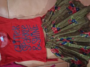 girls elegant skirt set of 2