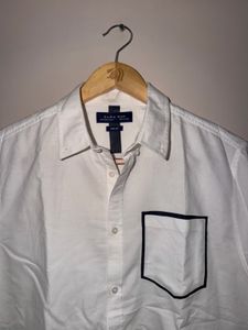 Zara White Pocket Designer Shirt