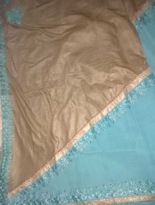 Beautiful saree embroidery with Embellishments