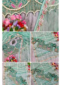 Elegant Embroidered Saree with Blouse