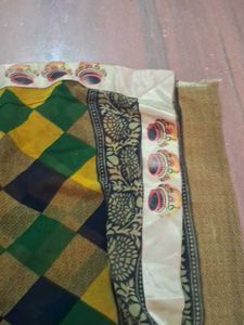 Checkered Pattern Saree