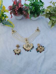 Indian Bridal Kundan Necklace Set