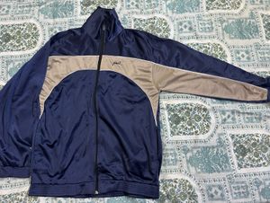 Blue & Tan Track Jacket