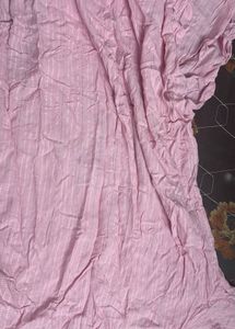 Pink Striped Saree