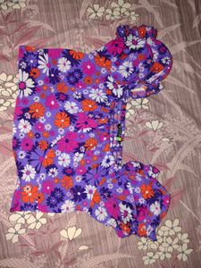Floral Puff Sleeve Crop Top