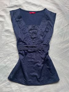 Navy blue Y2K top