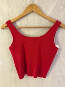 Red Bow Crop Top Pinteresty Look