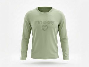 I'm Okay Smiley Long Sleeve T-Shirt