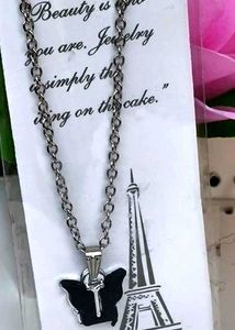 Butterfly Eiffel Tower Necklace ⛓️☺️❤️🥰