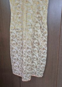 Festive Kurta and Orange Skirt Set