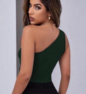 Stylish One-Shoulder Crop Top